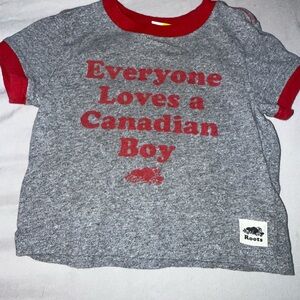 Roots Kids T-Shirt with Red Accents